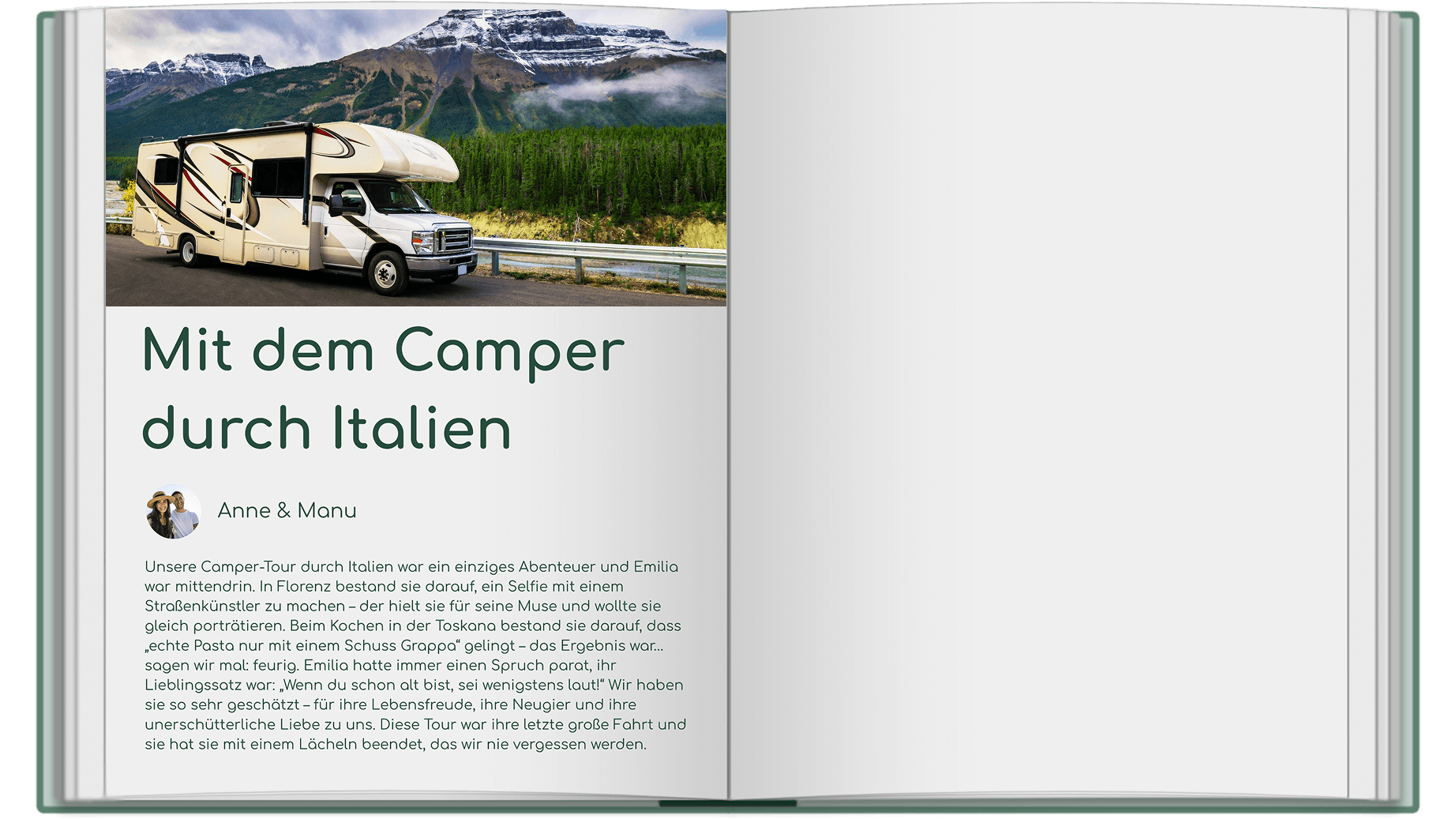 Buch voller Erinnerungen